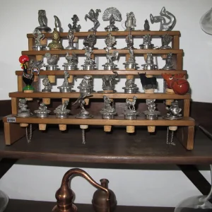 Lote tapones botella expositor