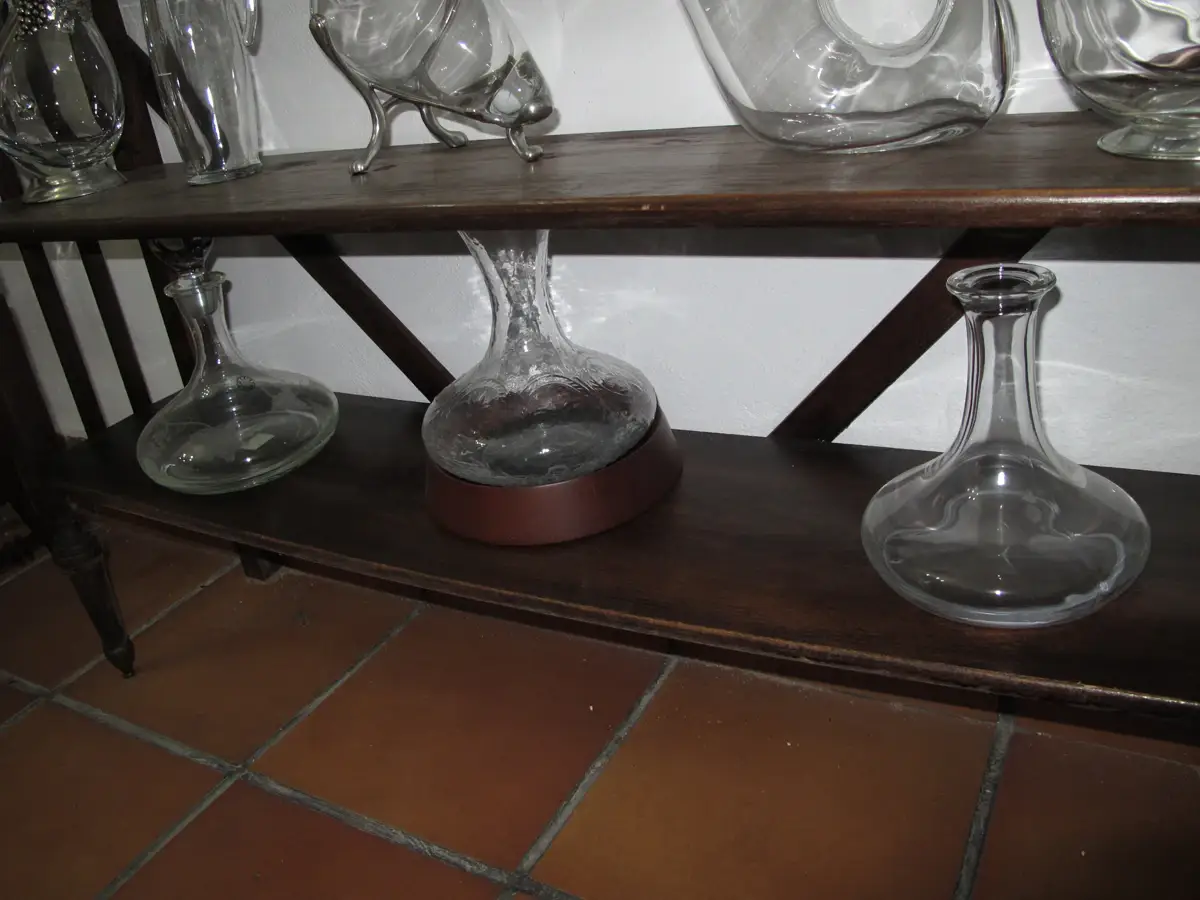Lote decantadores vino jarra botella vasos a juego alambique - Imagen 7